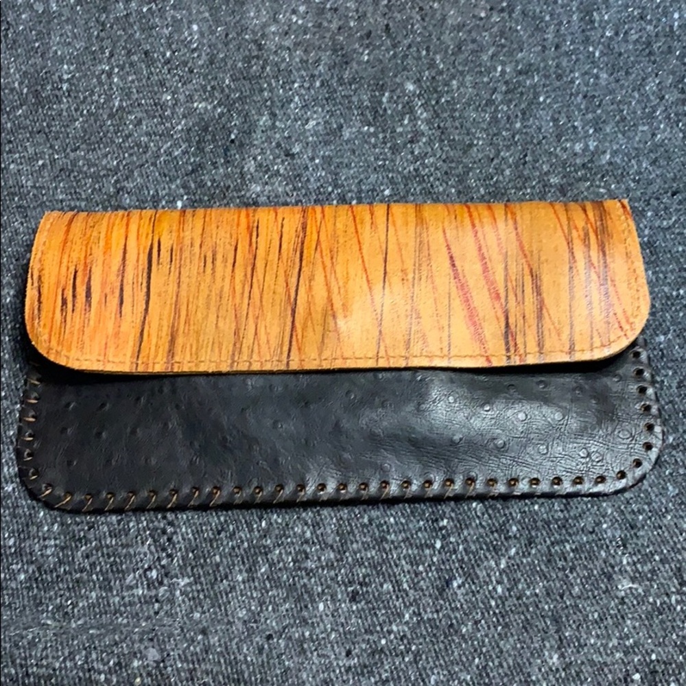 Leather cross body small handbag